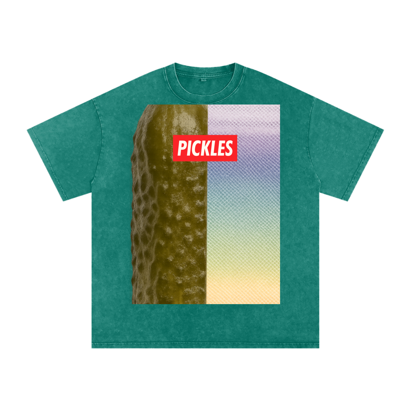 Pickle backer Snow Washed Oversized Cotton T-Shirt