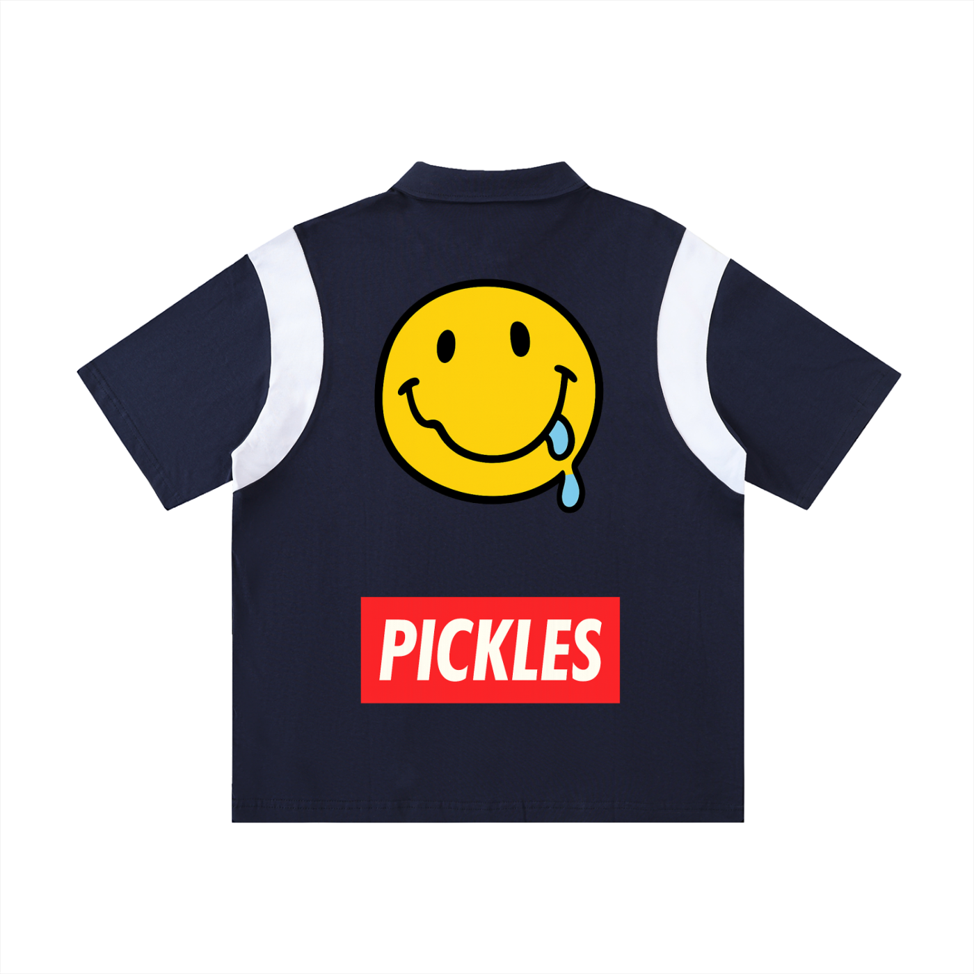 Big Pickles Contrast Panel Cotton Polo Shirt