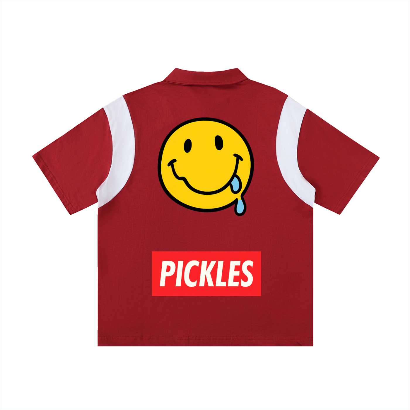 Big Pickles Contrast Panel Cotton Polo Shirt