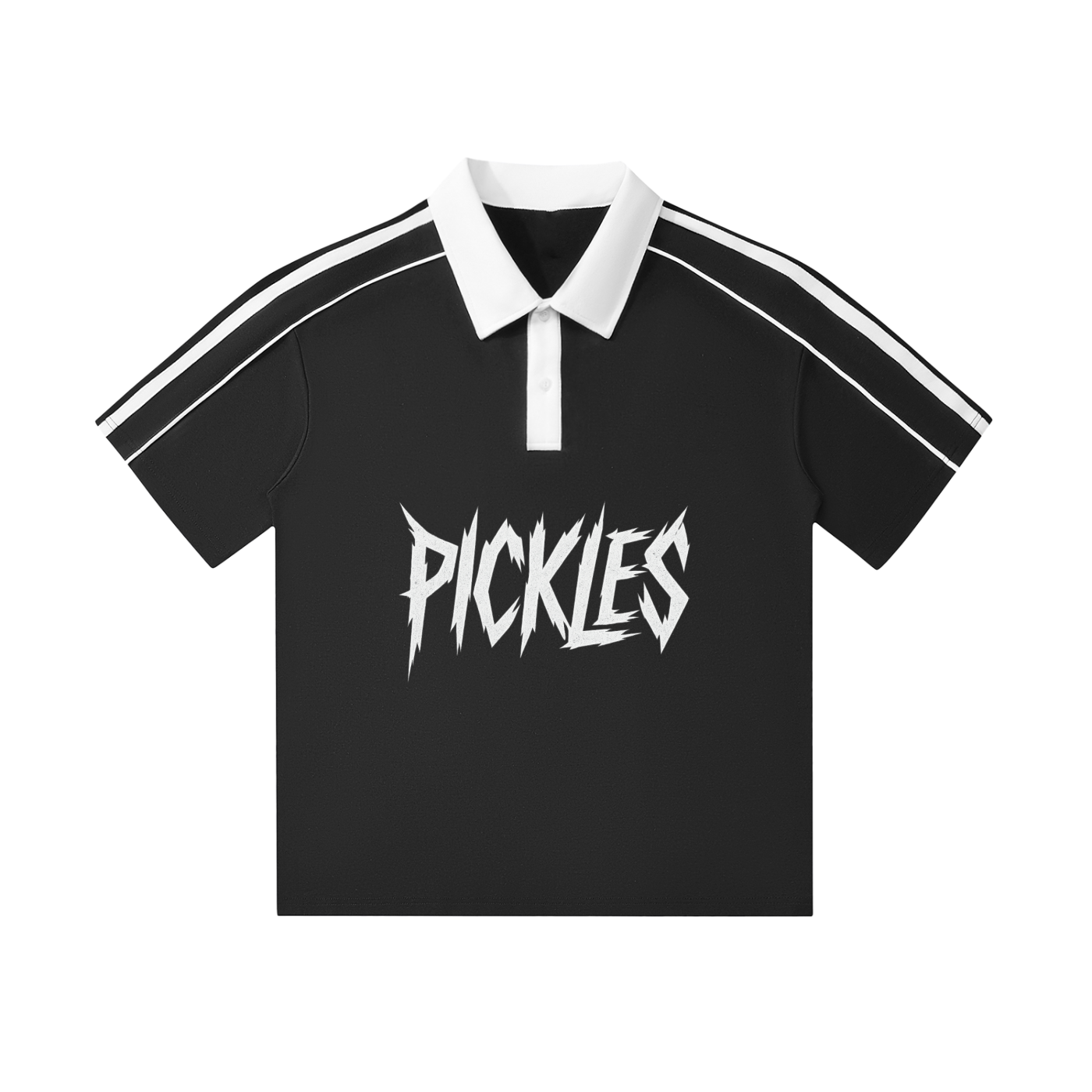 Pickles Contrast Collar Short-Sleeve Polo Shirt