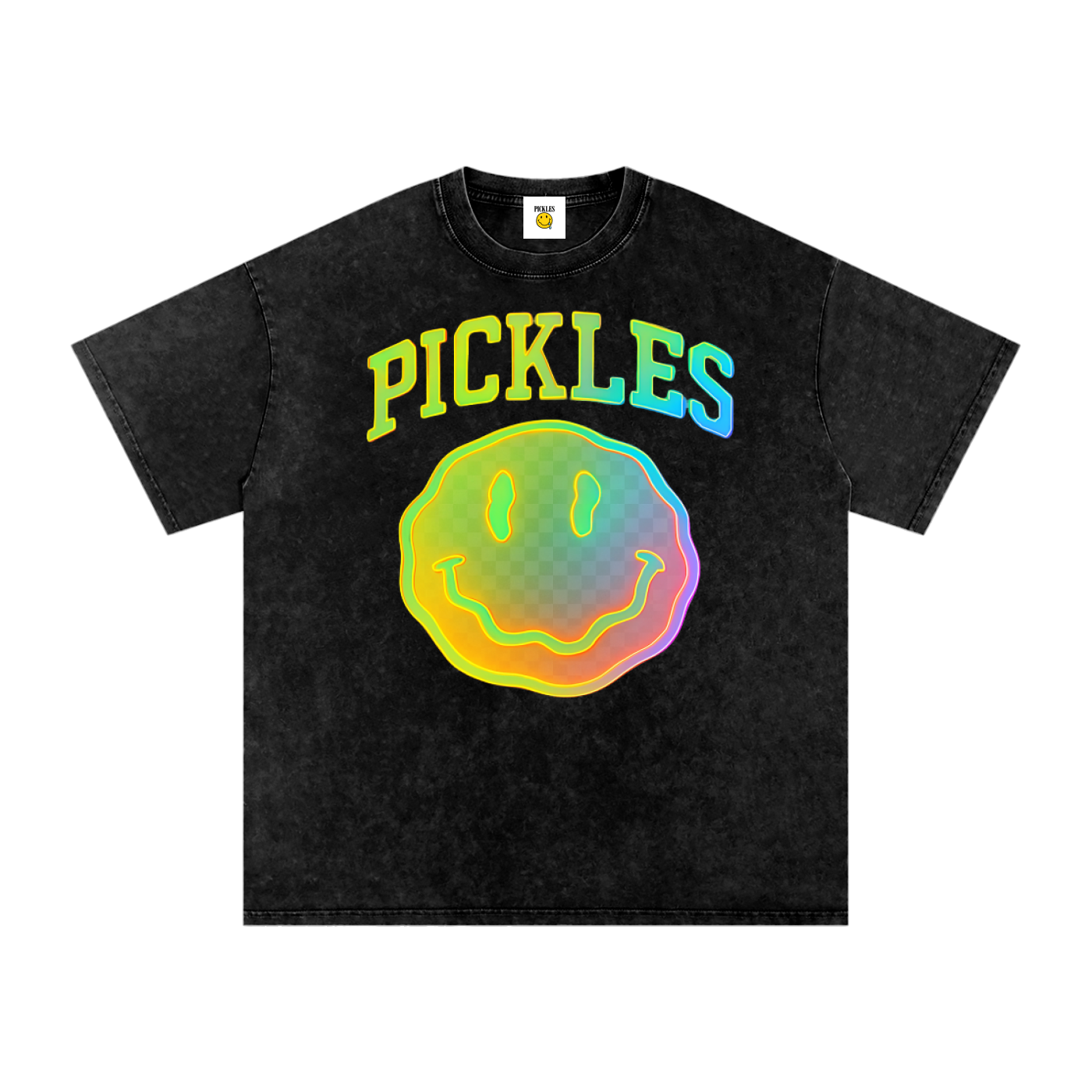 Pickles Glow Snow Washed Oversized Cotton T-Shirt