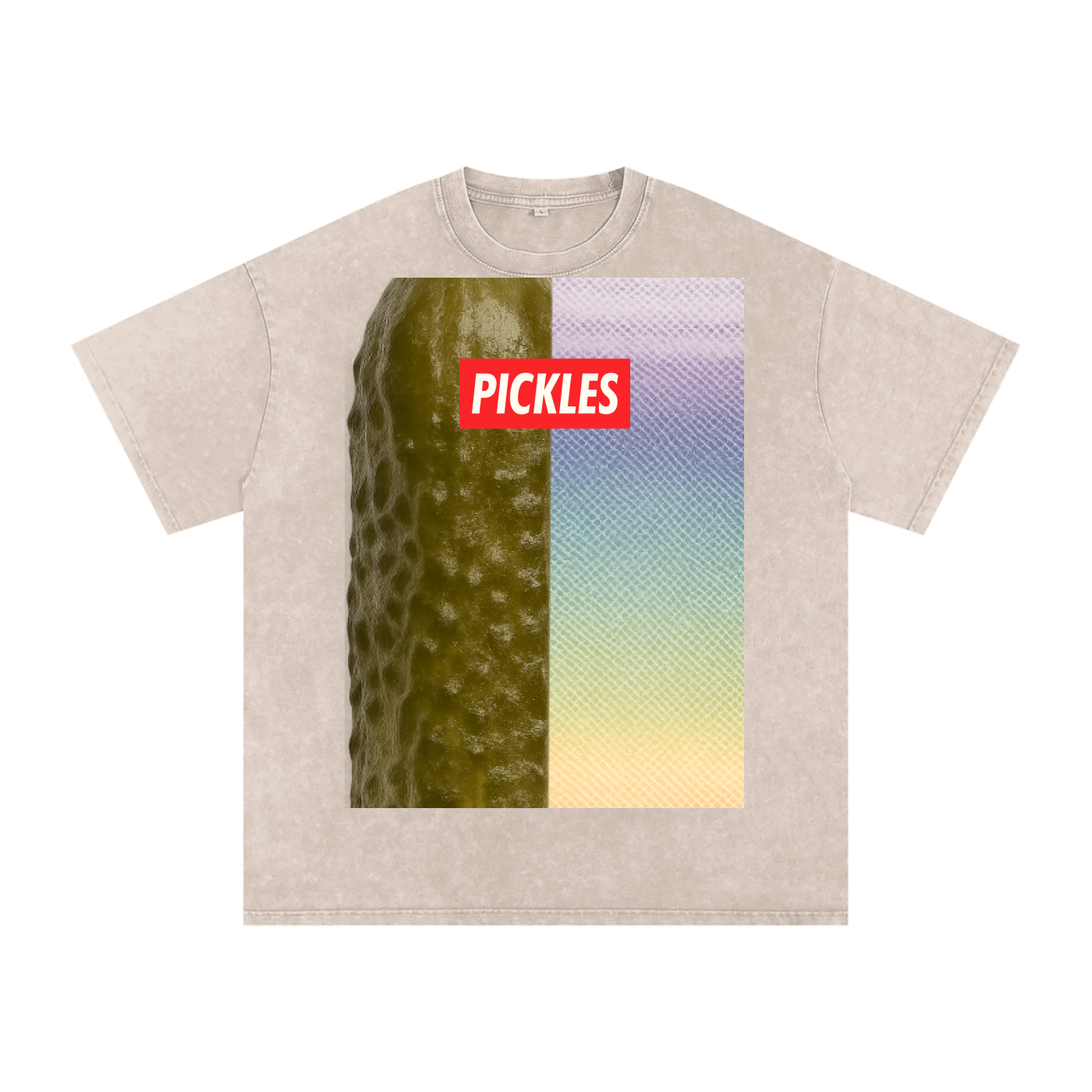 Pickle backer Snow Washed Oversized Cotton T-Shirt