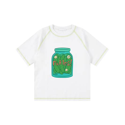 Loose Contrast-Stitched Kids' T-Shirt