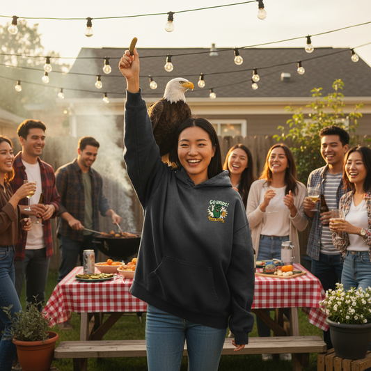 Go Birds! Love Pickles Heavyweight Sunfade Oversized Hoodie