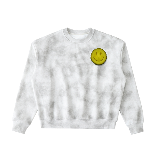 Dirty Washed Boxy Fleeced Sweatshirt