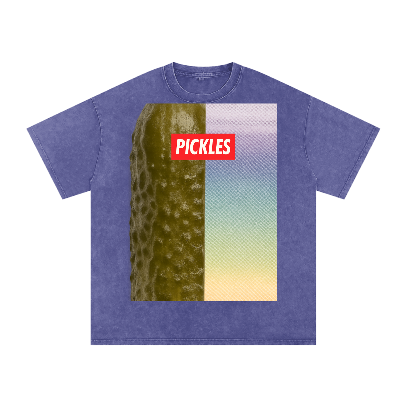 Pickle backer Snow Washed Oversized Cotton T-Shirt