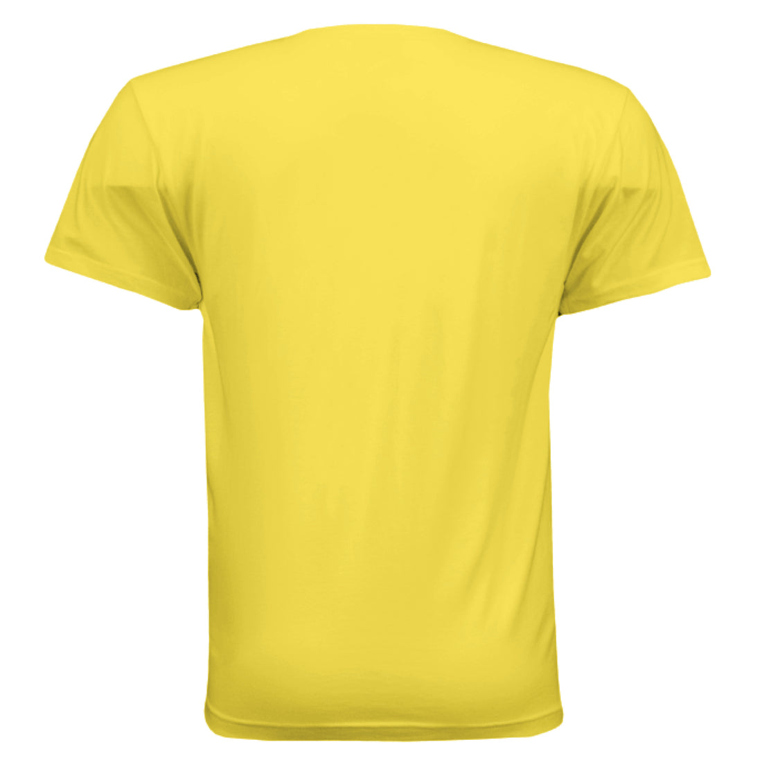 The Big Dill Funny Pickle T-Shirt in Yellow, back view