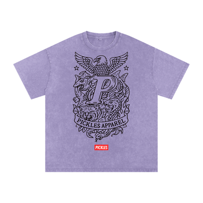 Snow Washed Oversized Cotton T-Shirt