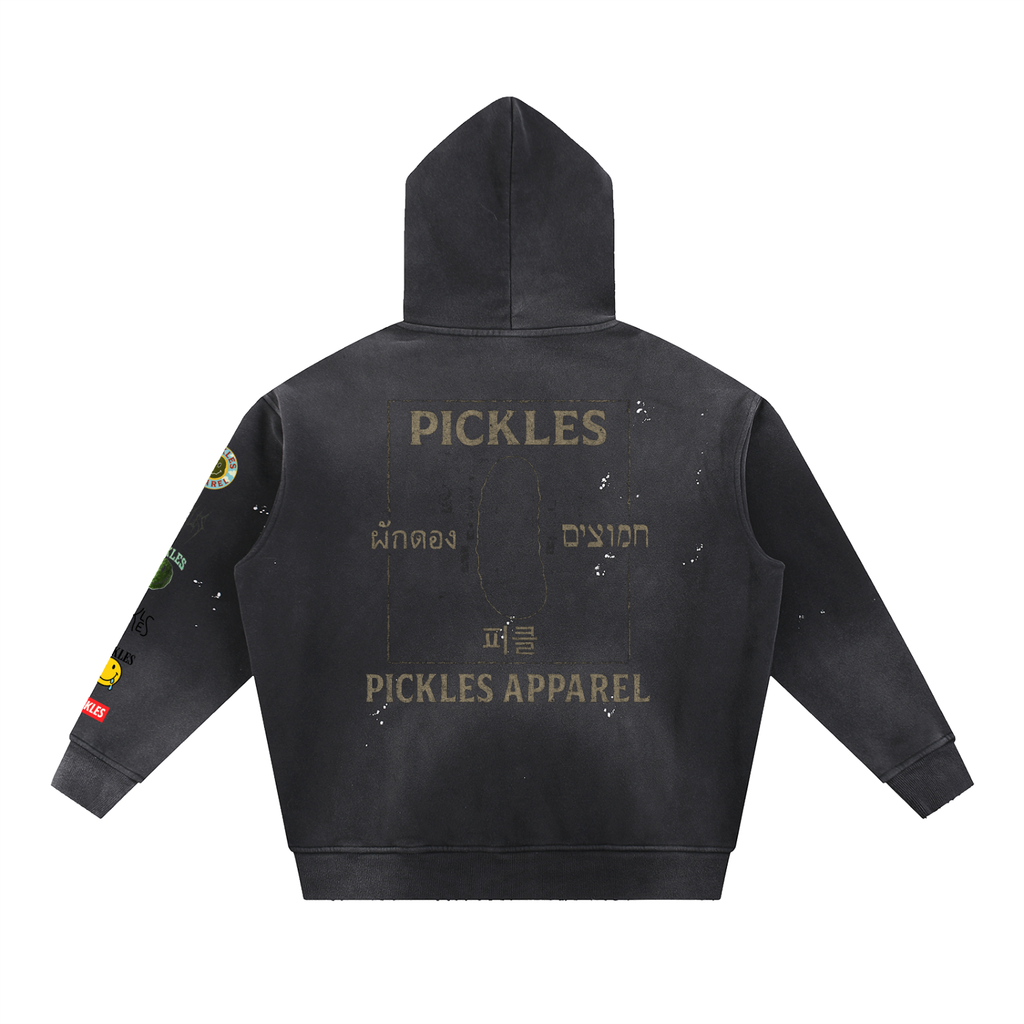 Heritage Frayed Fleece Hoodie | vintage lifestyle | Pickles Apparel