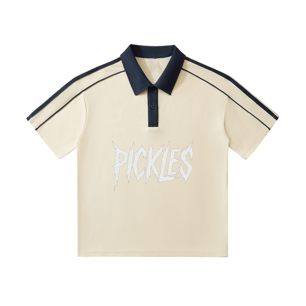 Pickles Contrast Collar Short-Sleeve Polo | classic casual | Pickles Apparel