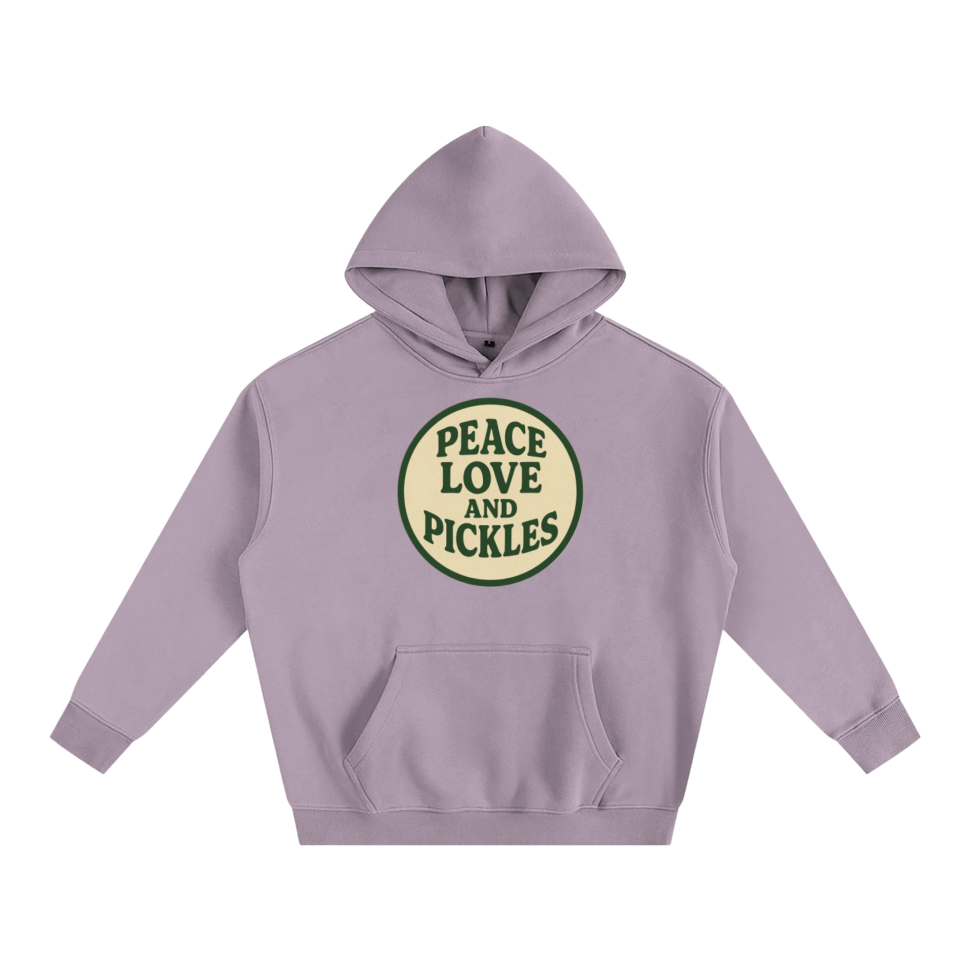 Peace Love and Pickles Oversize Fleeced Hoodie