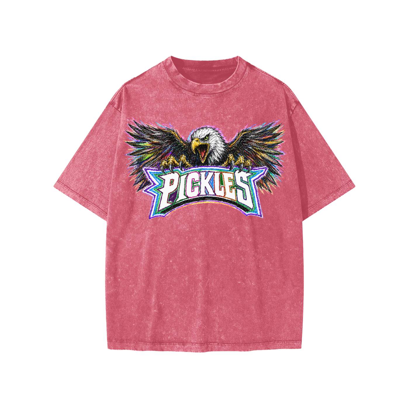 Eagles love pickles Snow Washed Kids' T-Shirt