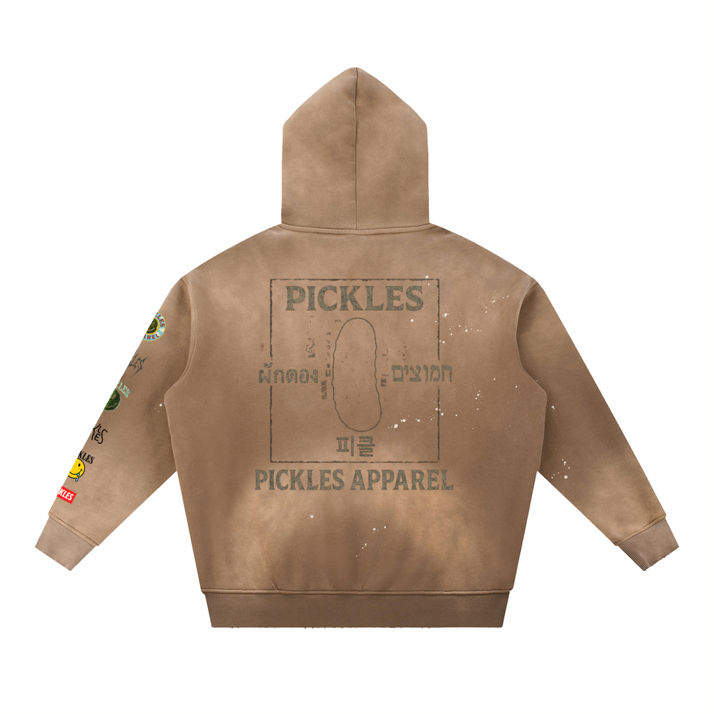 Heritage Frayed Fleece Hoodie | nostalgic everyday | Pickles Apparel