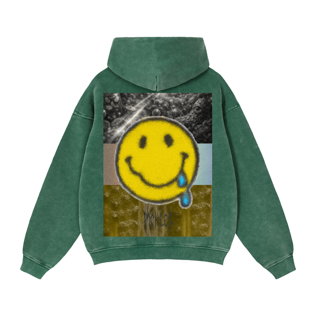 Zip-Through Boxy Fleece Hoodie | oversized streetwear | Pickles Apparel