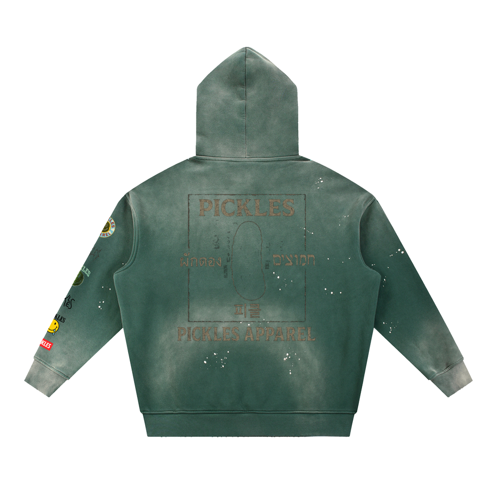 Heritage Frayed Fleece Hoodie | nostalgic everyday | Pickles Apparel