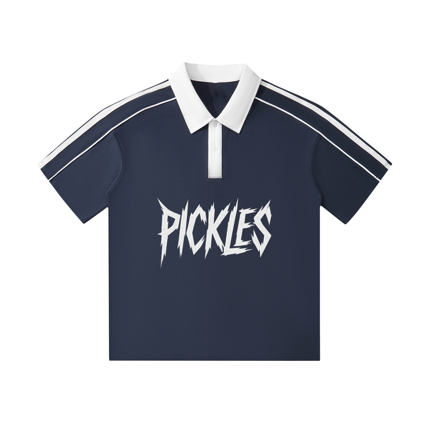 Pickles Contrast Collar Short-Sleeve Polo Shirt