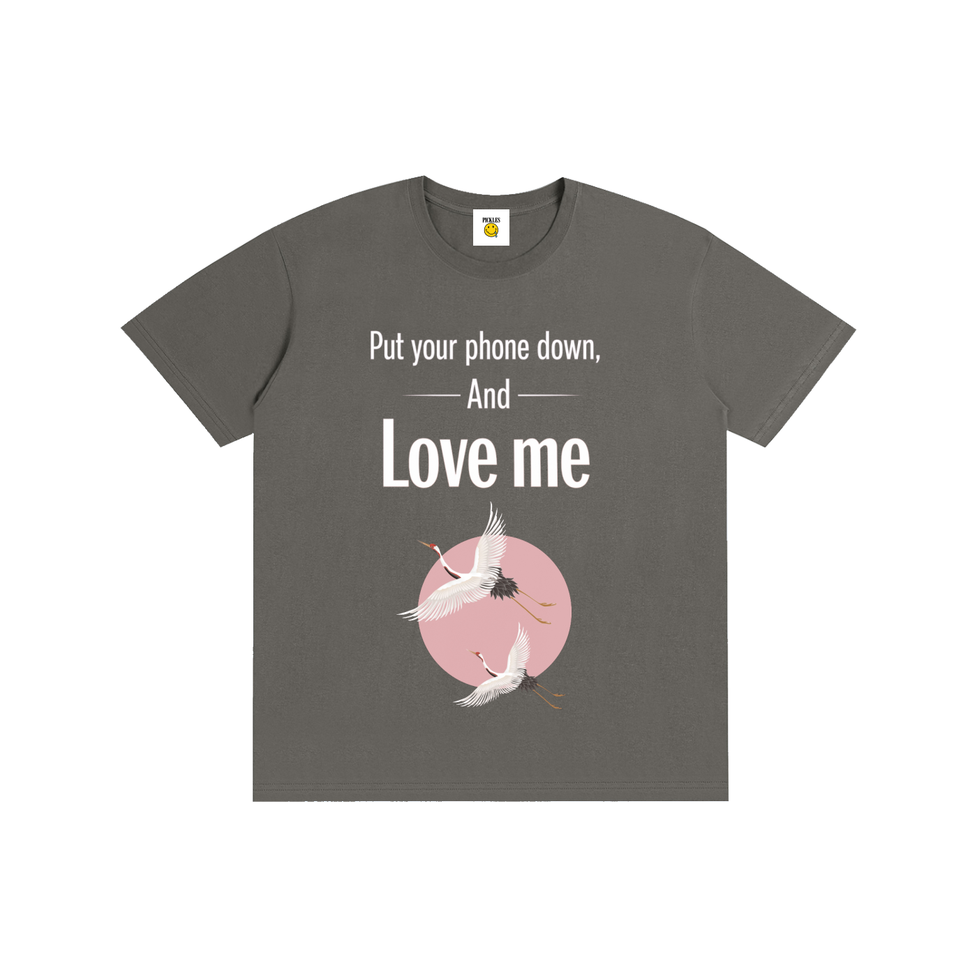 Put Your Phone Down And Love Me Tee in Runs Small,Size Up Suggested | fun pickle design | Pickles Apparel