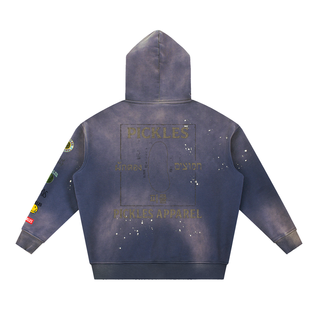 Heritage Frayed Fleece Hoodie | vintage lifestyle | Pickles Apparel