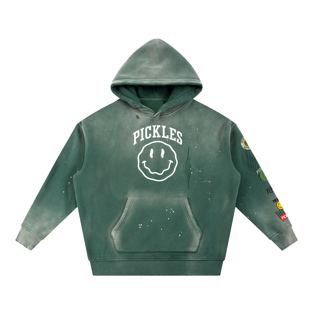 Heritage Frayed Fleece Hoodie | classic casual | Pickles Apparel