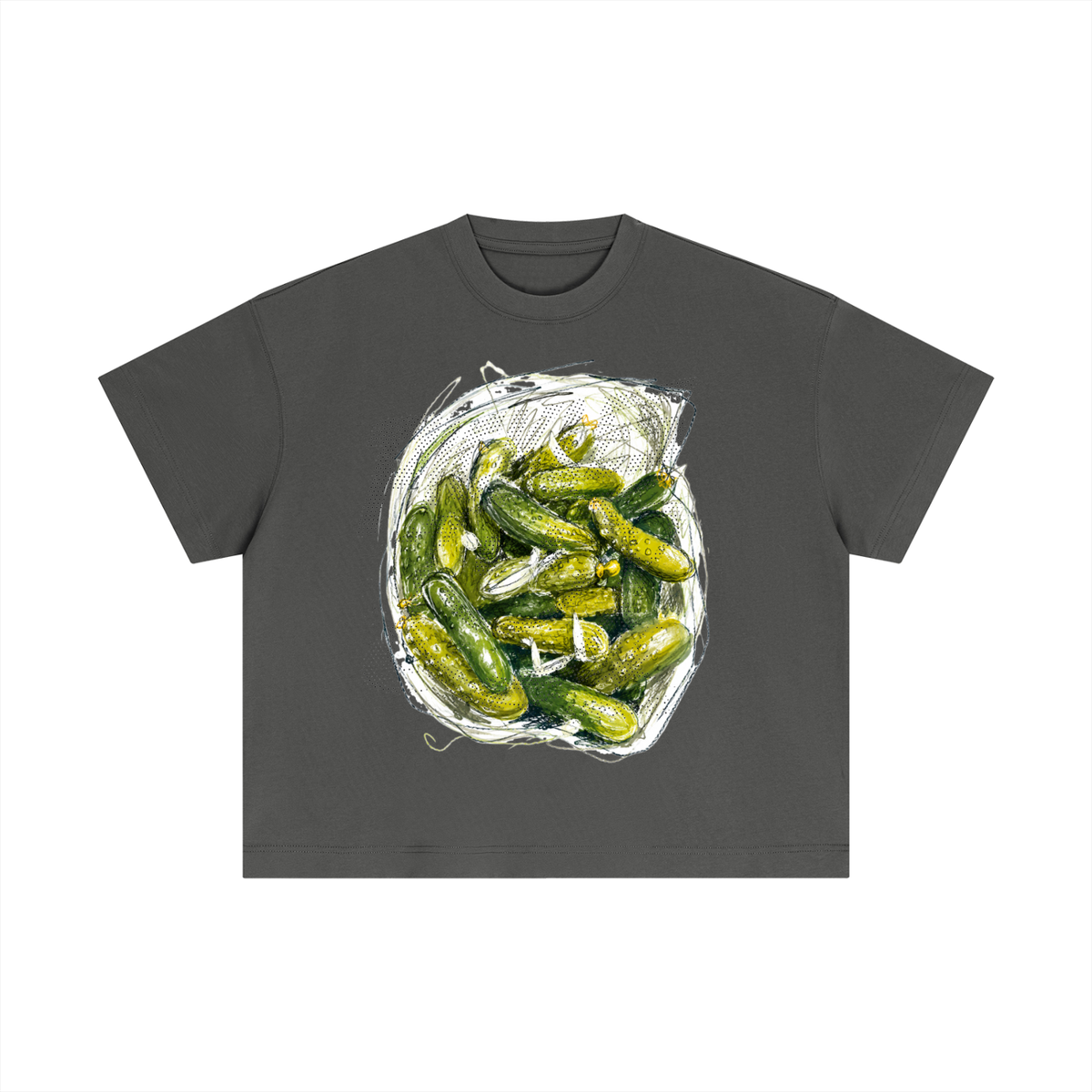 Pickle Belly Essential Boxy Cotton T-Shirt, alternate view 6