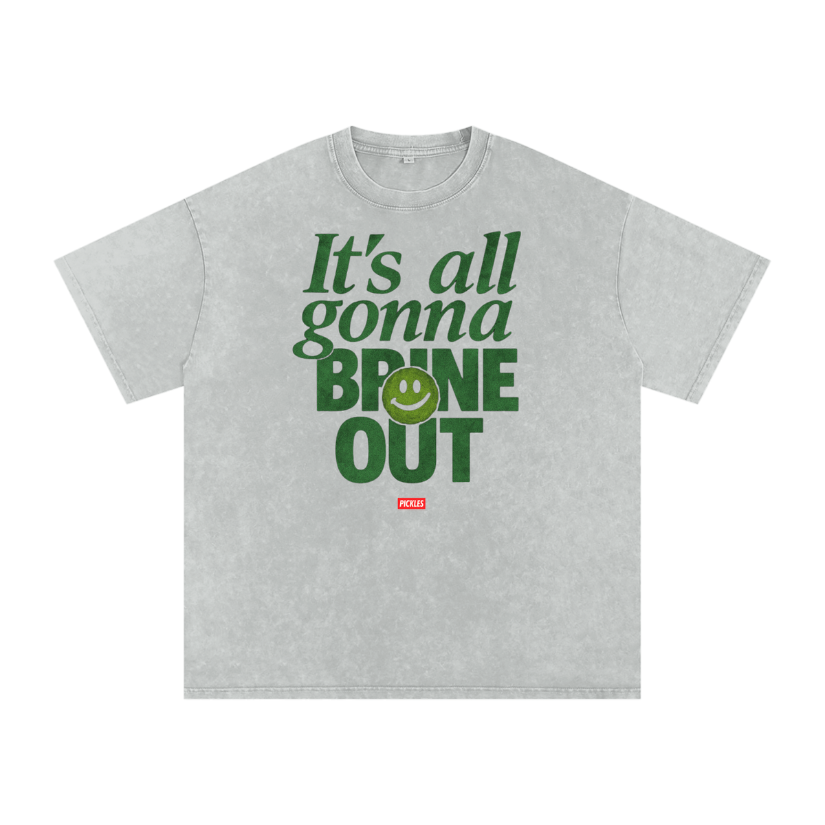 Brine Out Snow-Washed Pickle T-Shirt, alternate view 9