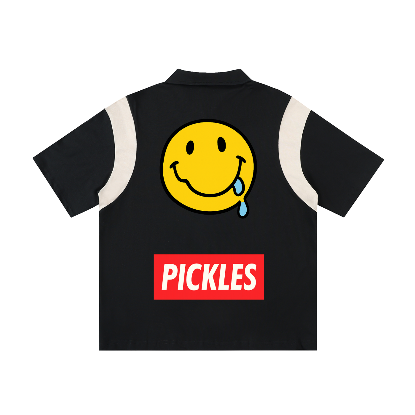 Big Pickles Contrast Panel Cotton Polo Shirt