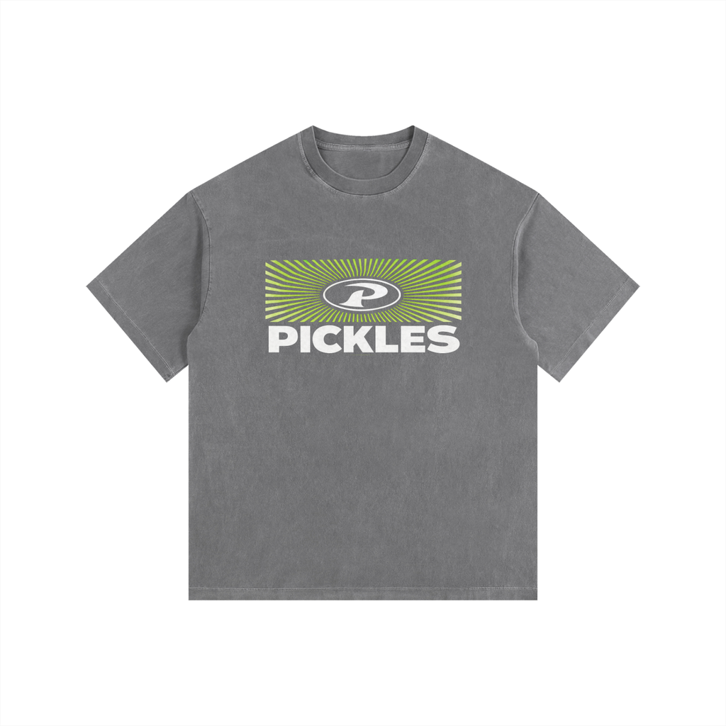 Starburst Vintage Wash Oversized Tee | heavyweight streetwear | Pickles Apparel