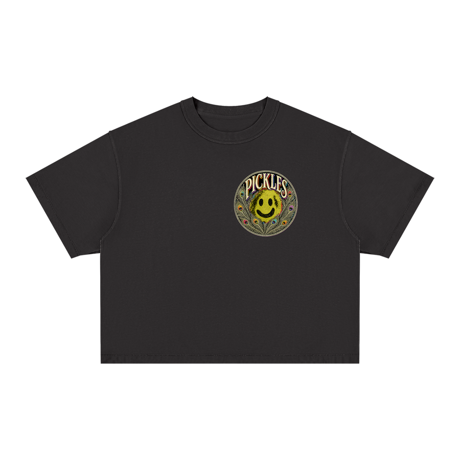 Peacock Pickles Vintage-Wash Boxy T-Shirt
