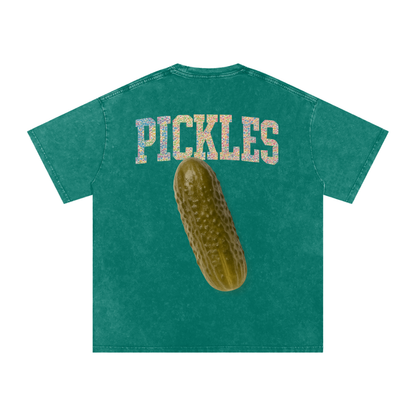 Pickle backer Snow Washed Oversized Cotton T-Shirt