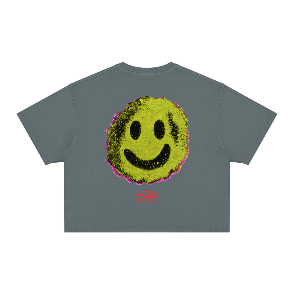 Peacock Unisex Vintage Wash Boxy T-Shirt