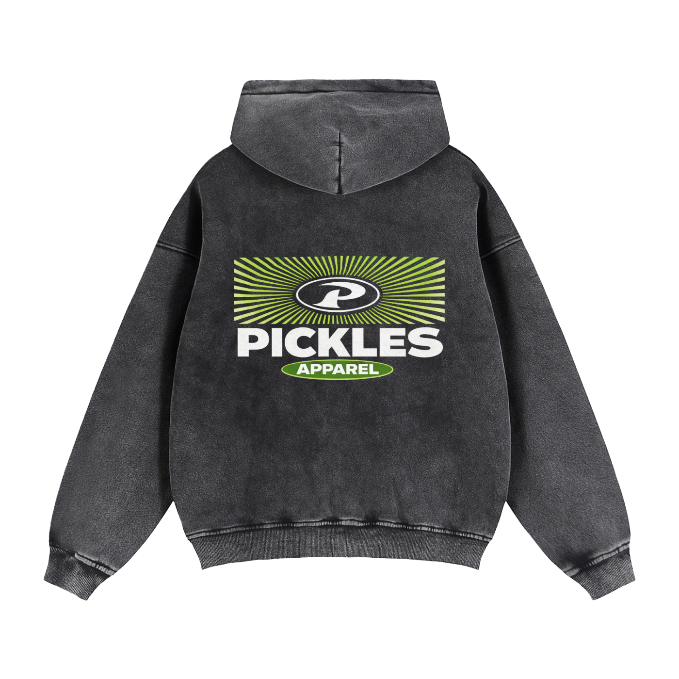 Retro P Zip-Through Boxy Fleece Hoodie | vintage lifestyle | Pickles Apparel