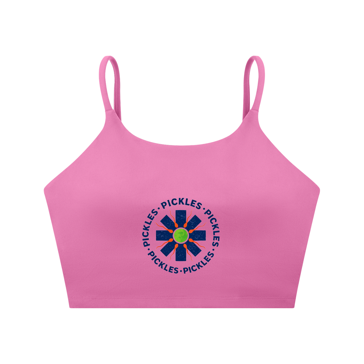 Spaghetti Strap Pickle Sports Bra, alternate view 5