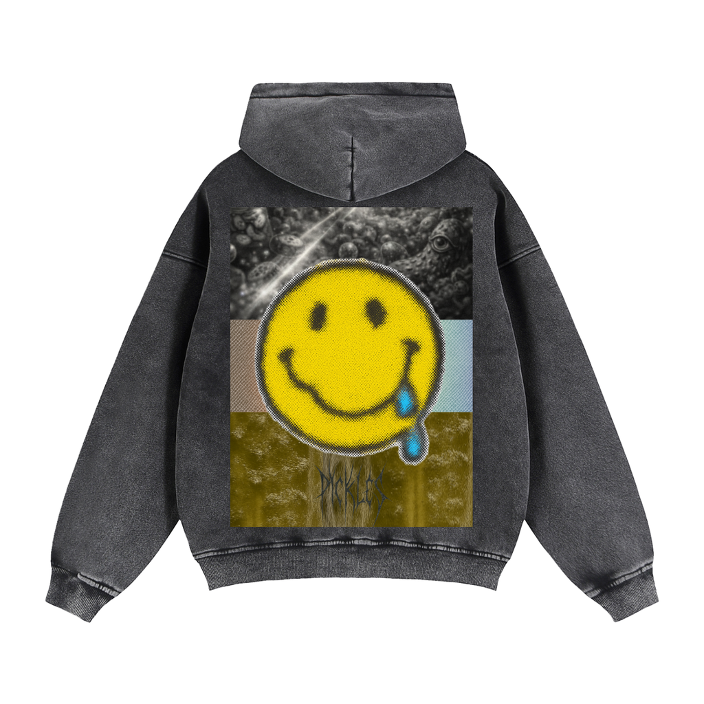 Zip-Through Boxy Fleece Hoodie | heavyweight streetwear | Pickles Apparel