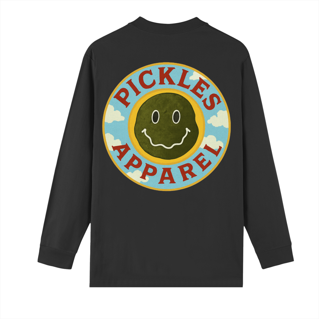 Pickles Vintage Crew Neck Drop Shoulder Long Sleeve Shirt