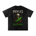 Skulls & Pickles Snow Washed Oversized Tee | oversized streetwear | Pickles Apparel