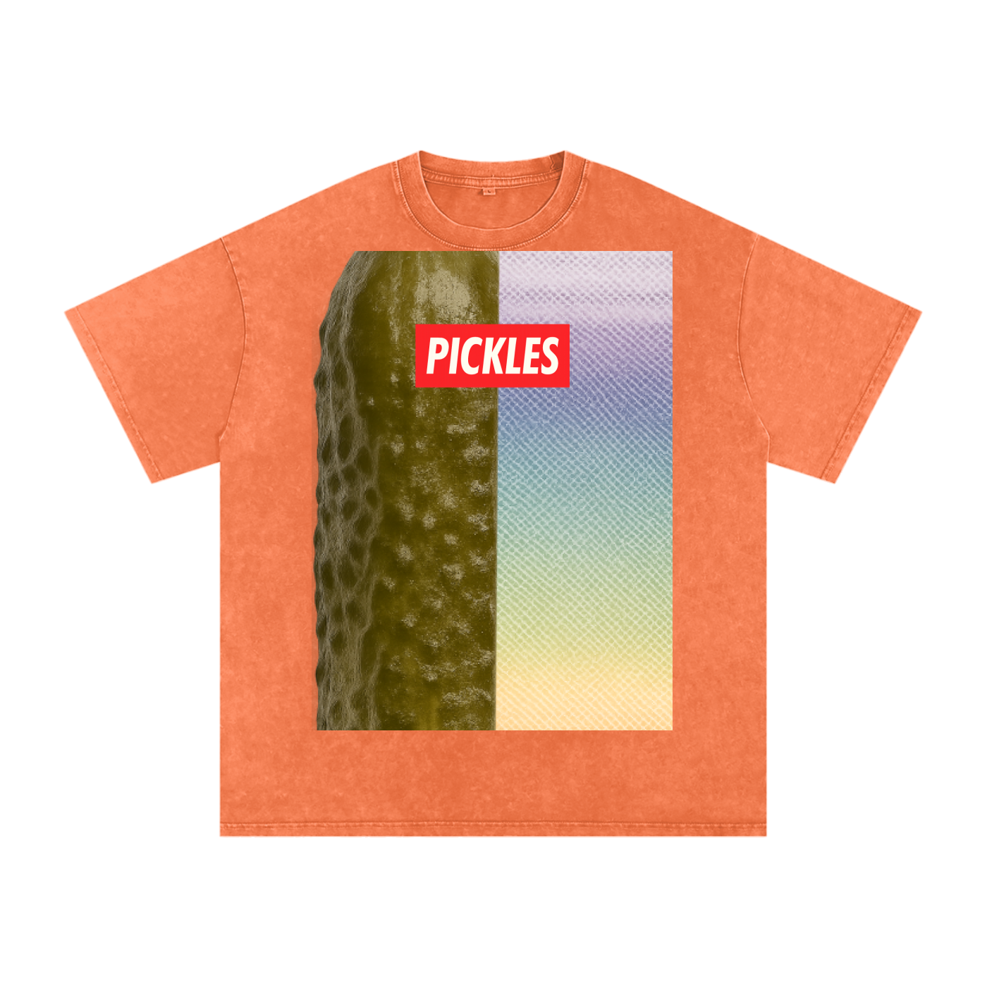 Pickle backer Snow Washed Oversized Cotton T-Shirt