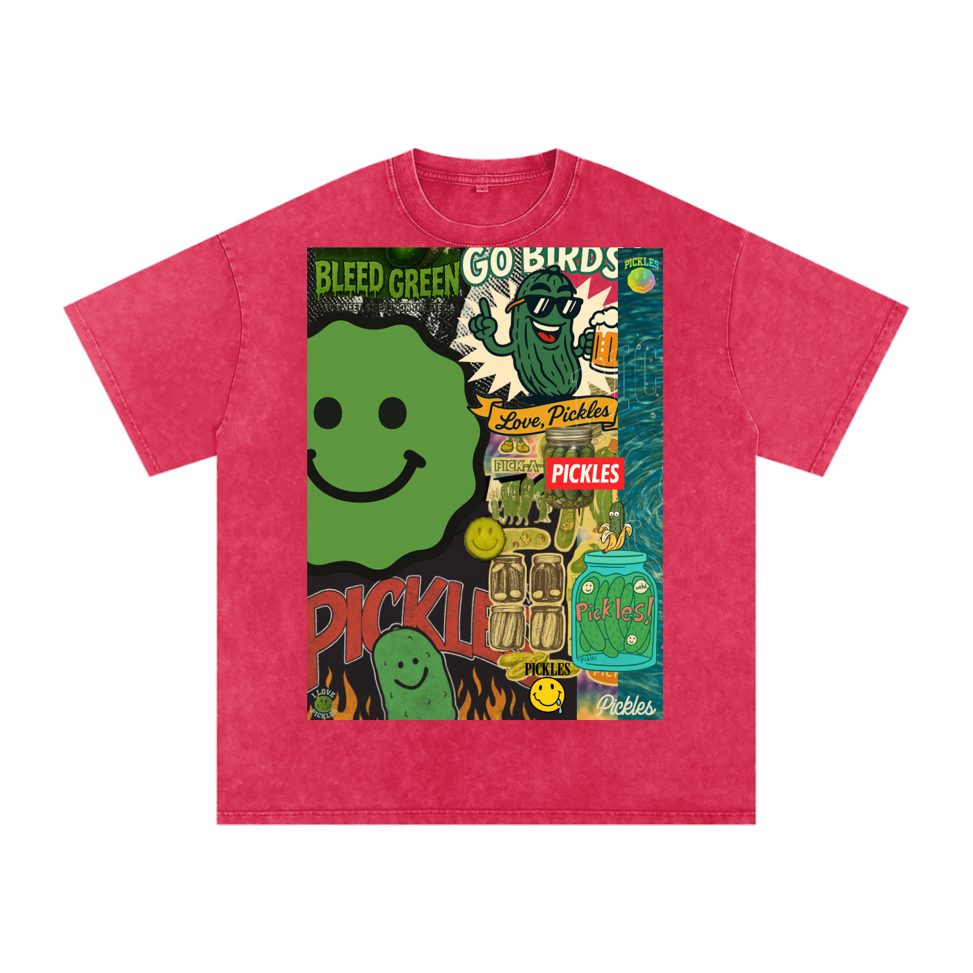 Snow Washed Oversized Cotton T-Shirt