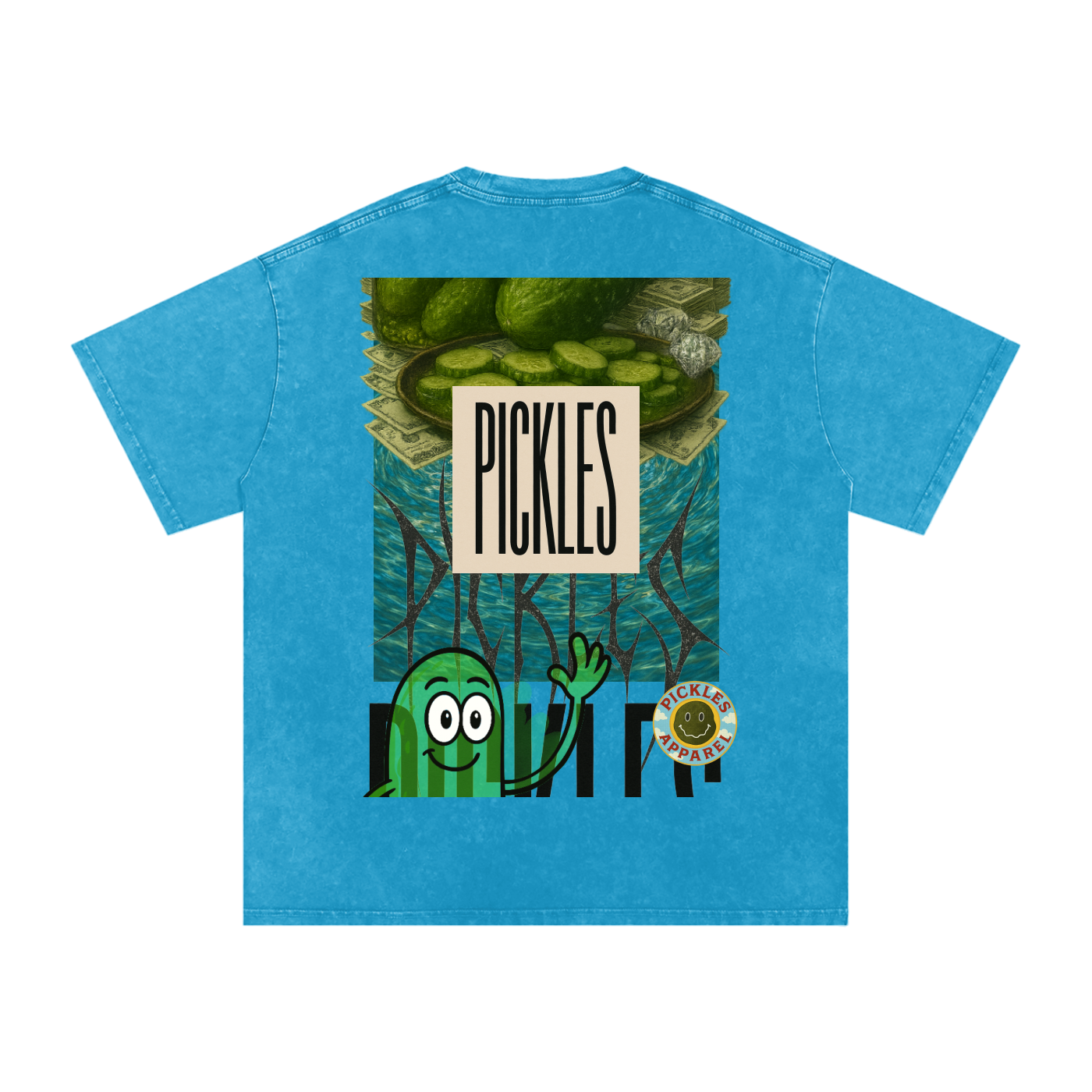 Snow Washed Oversized Cotton T-Shirt