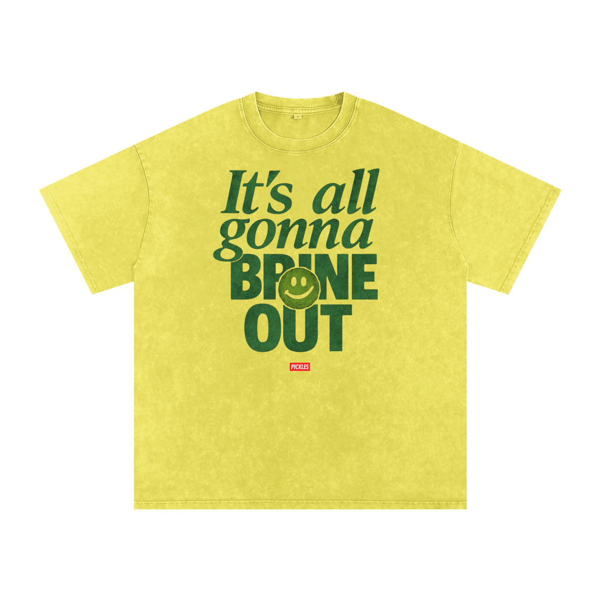 Brine Out Snow-Washed Pickle T-Shirt, alternate view 5