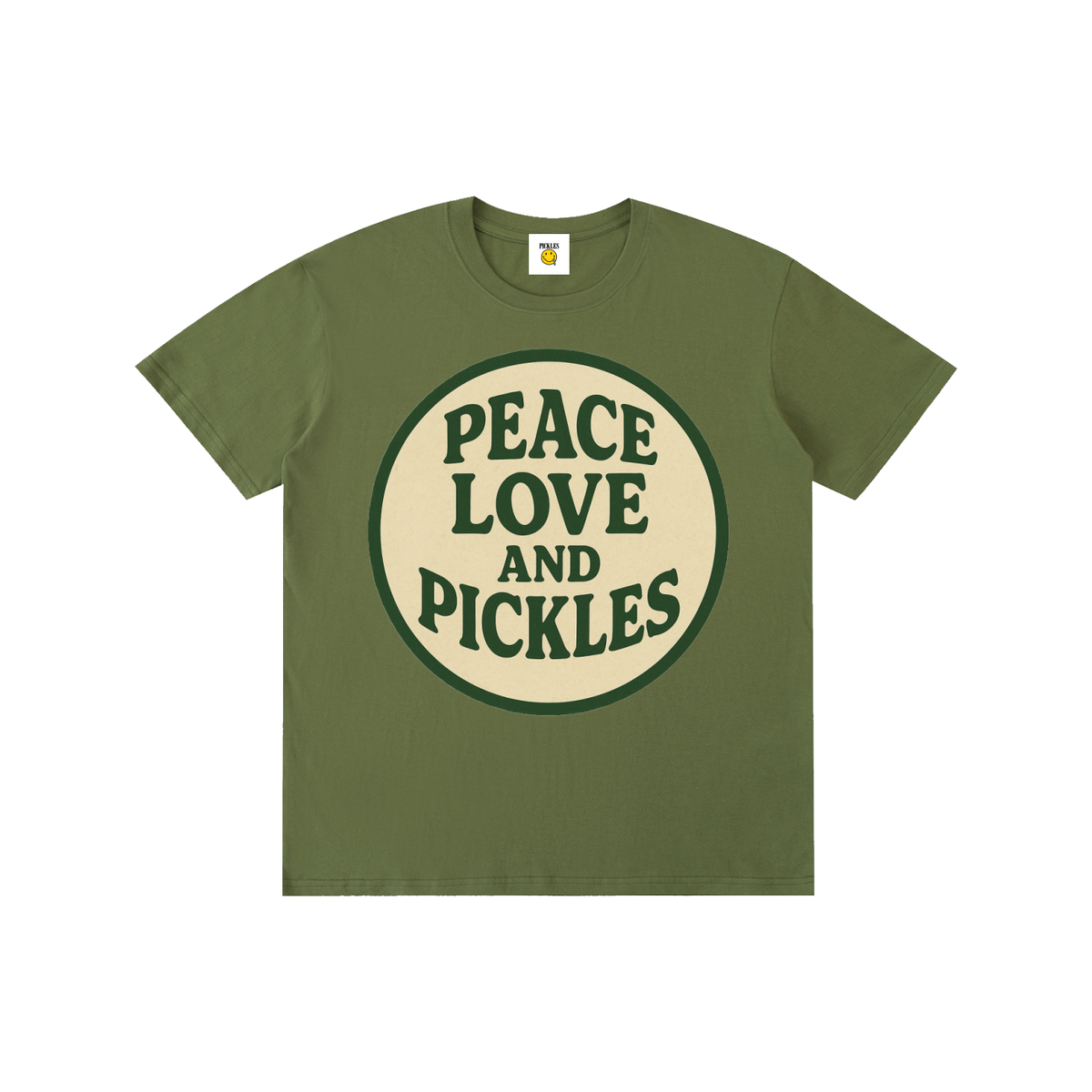 Peace Love and Pickles Pure Cotton T-Shirt, alternate view 9
