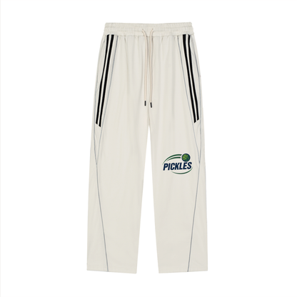 Reflection Striped Straight-Leg Sweatpants