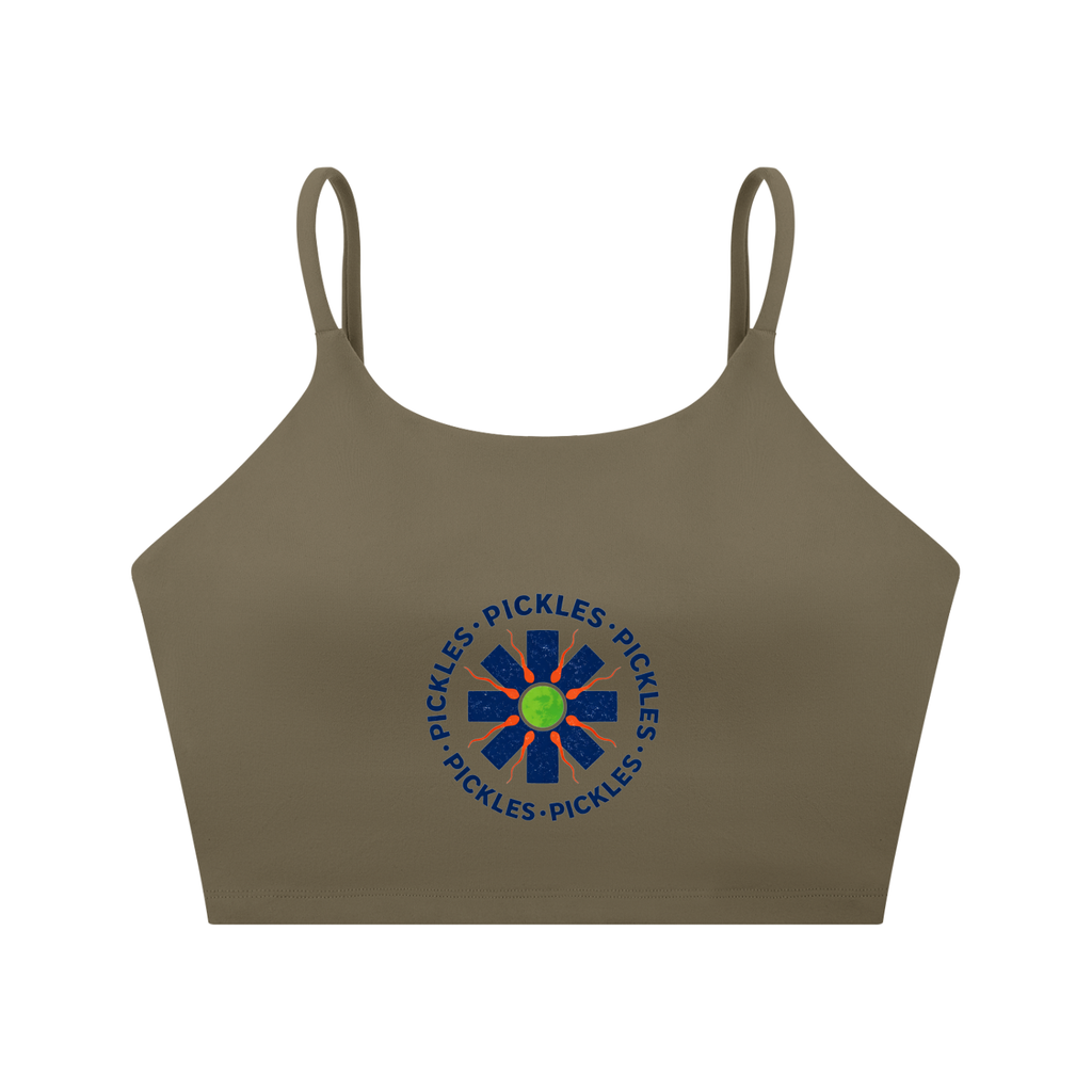 Spaghetti Strap Pickle Sports Bra in Women’S | Philly game day | Pickles Apparel