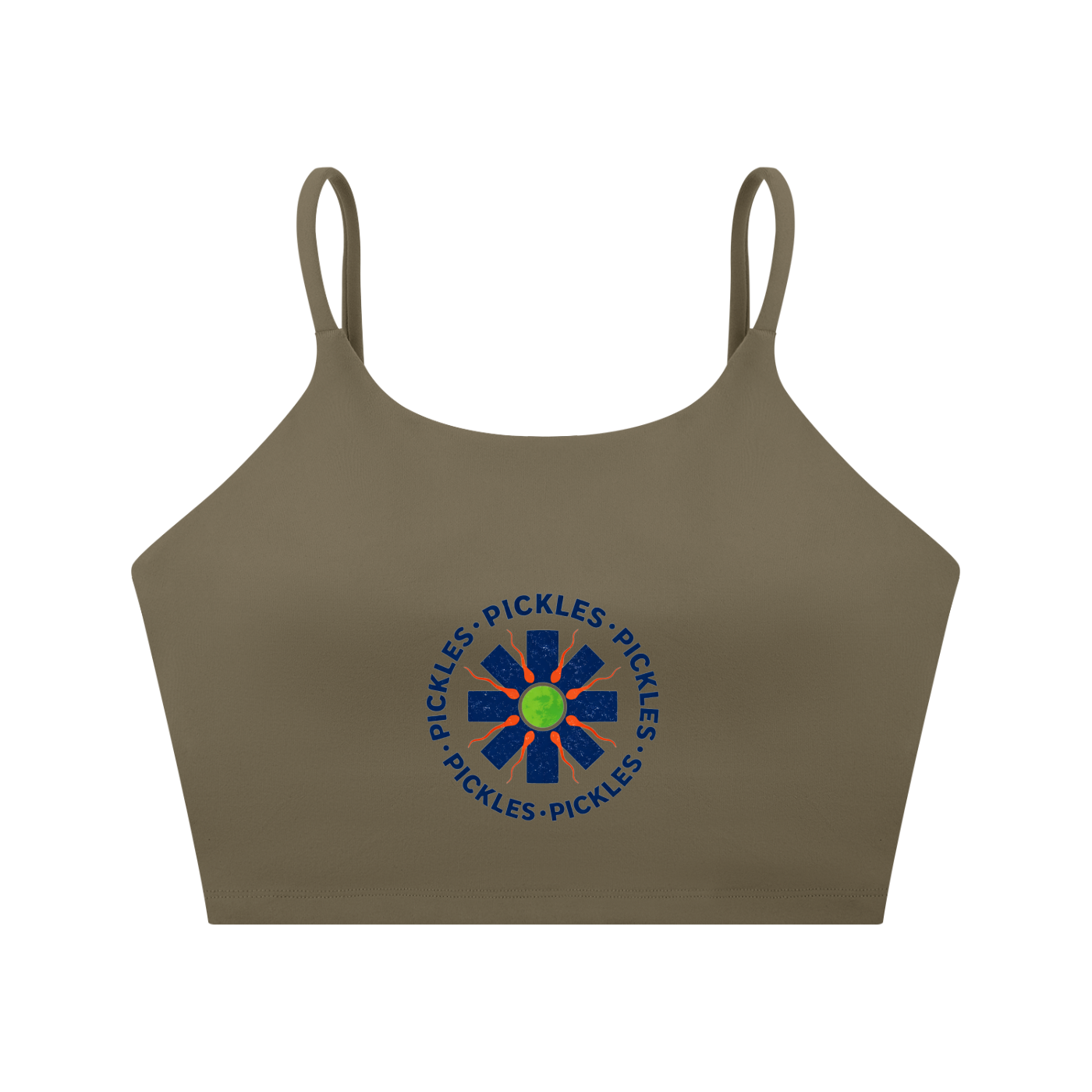 Spaghetti Strap Pickle Sports Bra in Women’S | Philly game day | Pickles Apparel