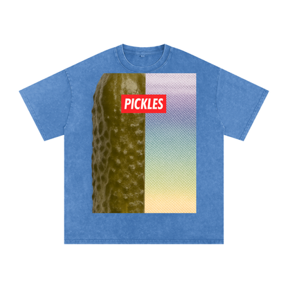 Pickle backer Snow Washed Oversized Cotton T-Shirt
