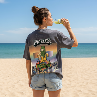 Loose Drop Shoulder Pickle T-Shirt, alternate view 2