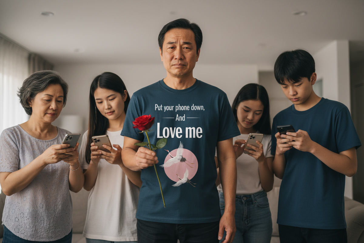Put Your Phone Down Pickle T-Shirt, product view
