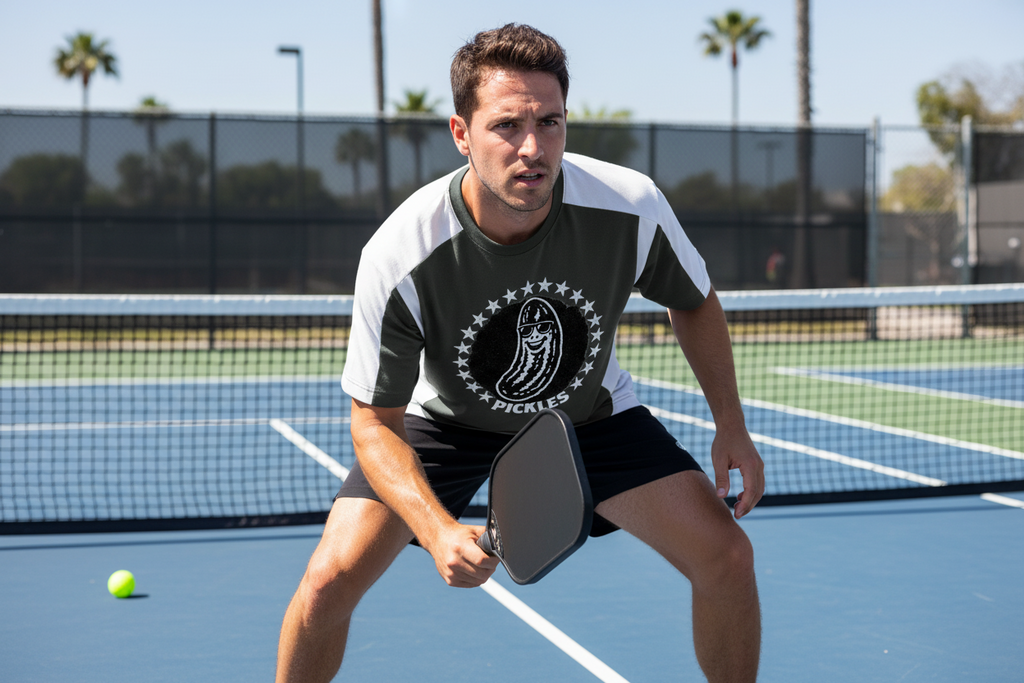 Pickle Baller Pro Color Block Loose T-Shirt | Unisex Athletic Court Wear
