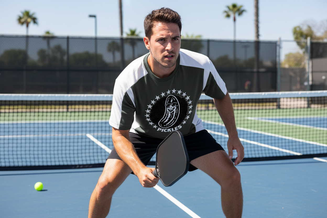 Pickle Baller Pro Color Block Loose T-Shirt | Unisex Athletic Court Wear