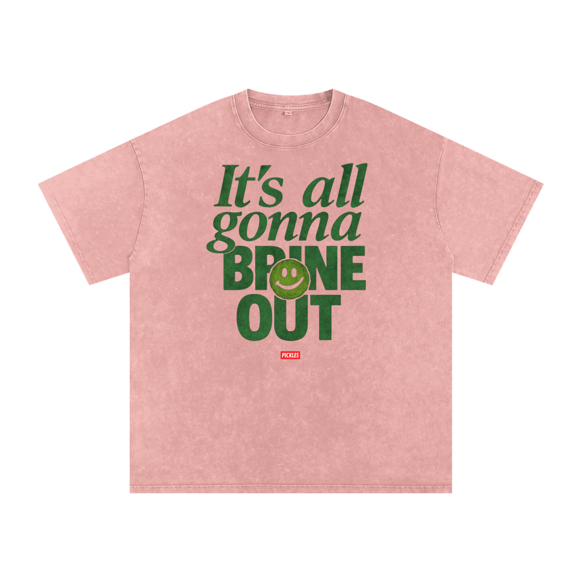 Brine Out Snow-Washed Pickle T-Shirt, alternate view 3