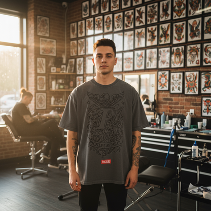 Snow Washed Oversized Cotton T-Shirt